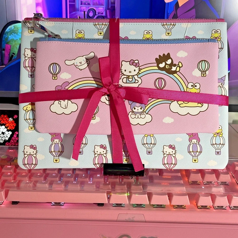Sanrio Hello Kitty & Friends Pencil Pouches Clear Skies 2 Medium & Large 2024